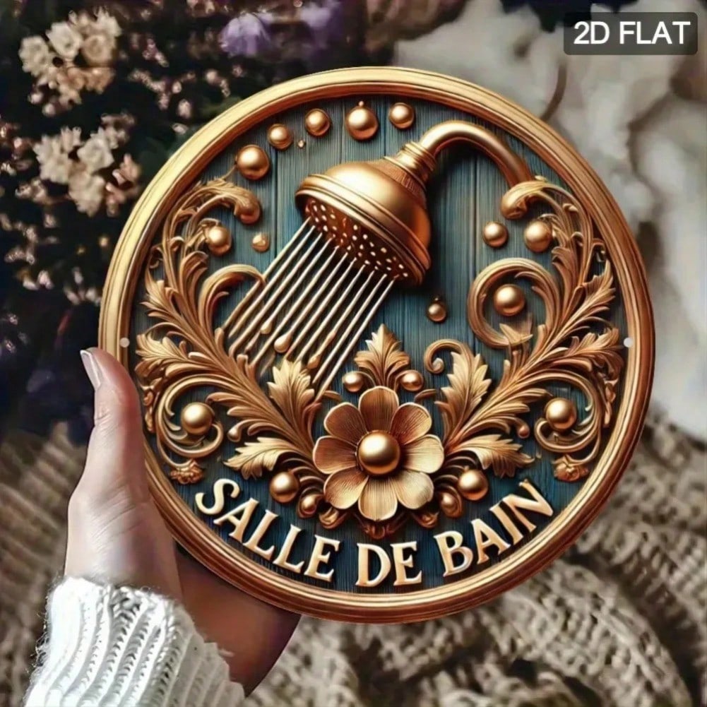 Retro metal paintings, furniture, living room decoration 20x20cm 20x20