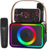 POWADD Karaoke Portable Speaker Set with 2 Bluetooth Karaoke Wireless Compact PA Japanese Instruction Manual Machine, 5.3 Microphones, Microphones,