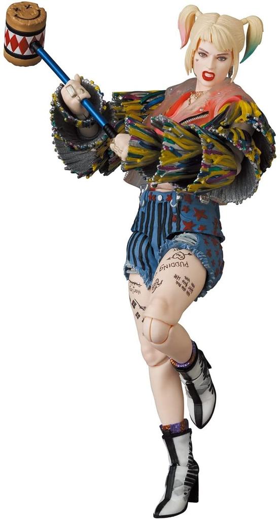 MAFEX HARLEY QUINN Caution Tape Jacket Approximately 150mm action No.159 Ver. tall, pre-painted figure.