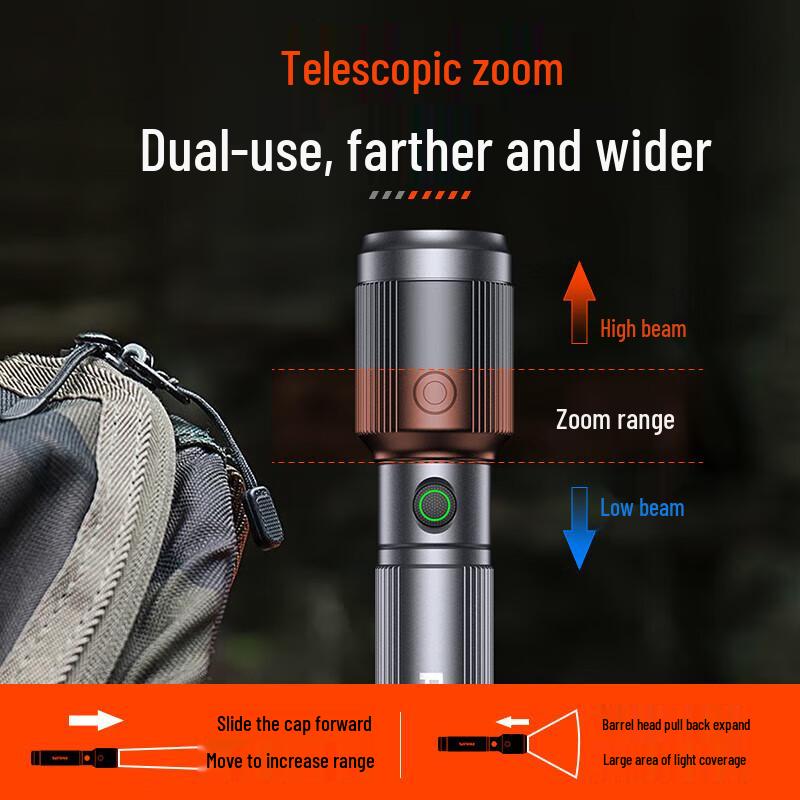 Philips Rechargeable Zoom LED Flashlight