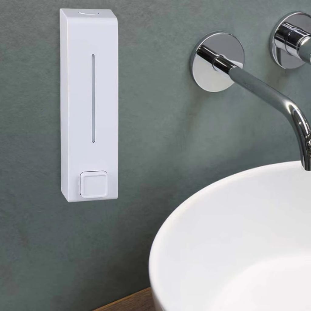 Plastic Handmatige Zeepdispenser Shampoo Douchegels Container Fles Voor Keuken Badkamer Kantoor Met Eenvoudige Installatie