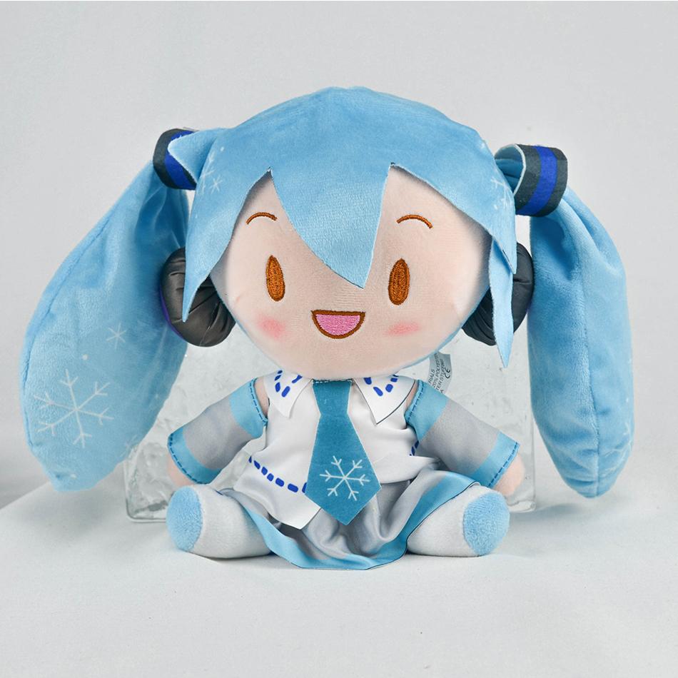 Non-Toxic Adorable Hatsune Miku Plush Fluffy Anime Stuffed Doll With Signature Pigtails Cuddly Figure For Collectors & Gift Giving