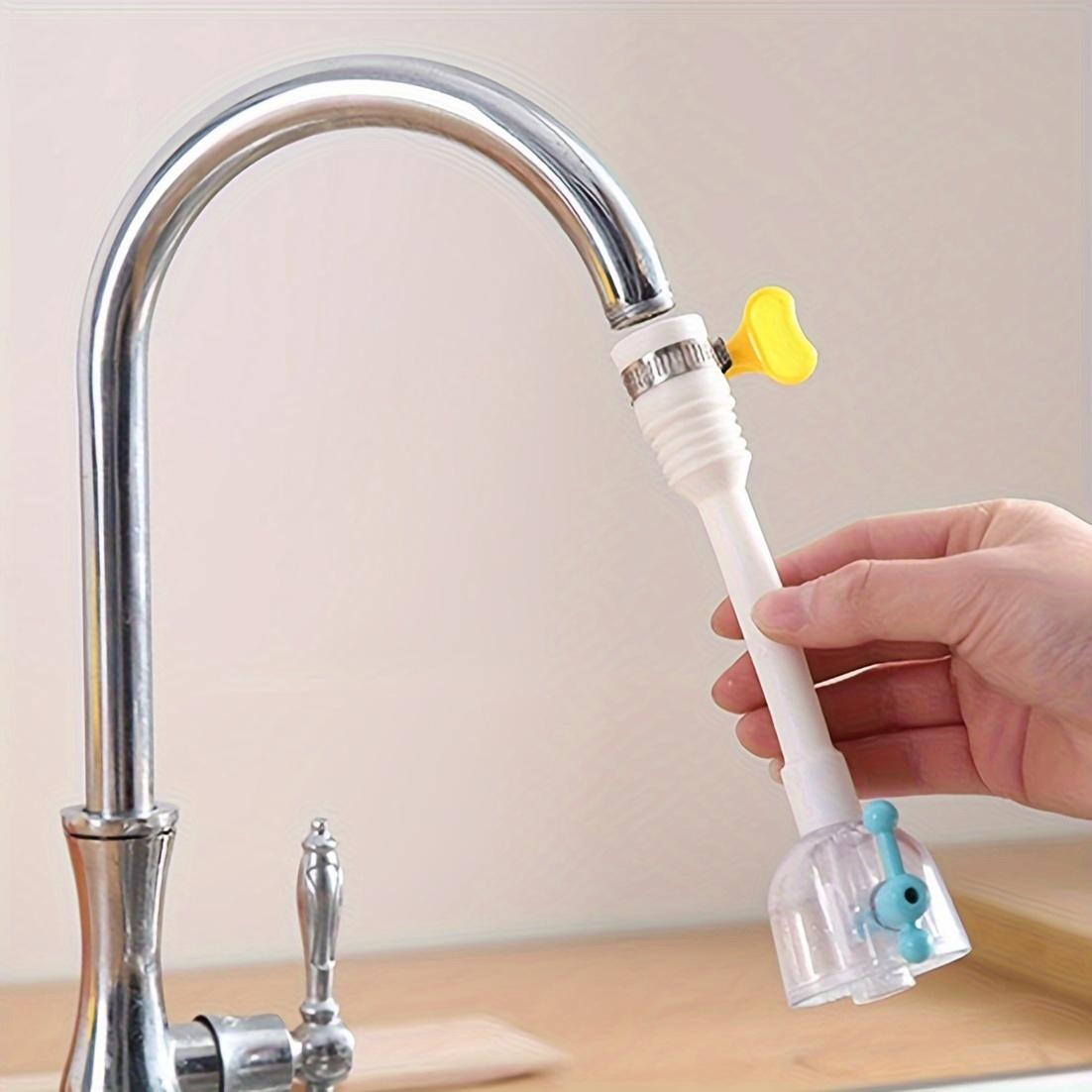 

1 шт. Фильтр для крана, Кухонный соединитель Брызгозащищенная душевая лейка, Телескопический удлинитель Поворотный фильтр для воды 360° Вращающийся очиститель воды