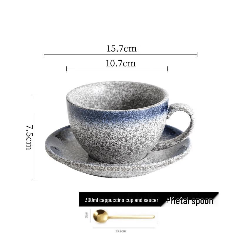 Japanese Style Ceramic Latte Art Cup Set