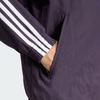 Adidas Originals Striped Retro Sports Stand Collar Zipper Straight Long Sleeve Jacket Men Jacket Purple IZ2416