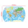 Spanish World Map Poster Large Wall Art Decorative Educational Map for School Home Office Study