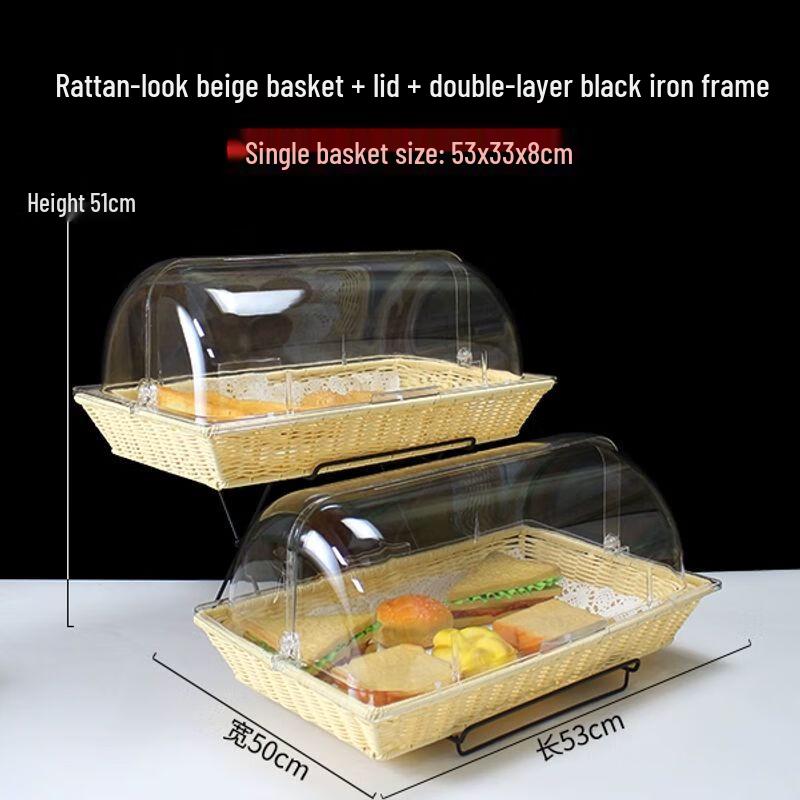 European Style Double-Layer Buffet Display Basket