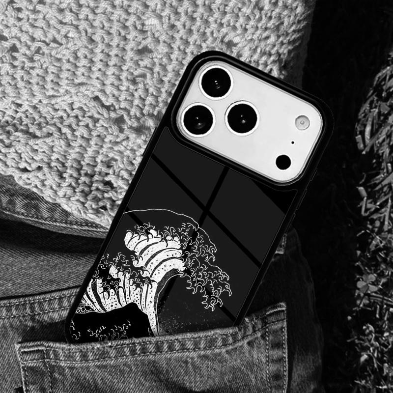 Cartoon Cute Stylish Waves Phone Case Cover for IPhone 11 12 13 14 15 16e 17 Pro Max Coque for IPhone 17 Air