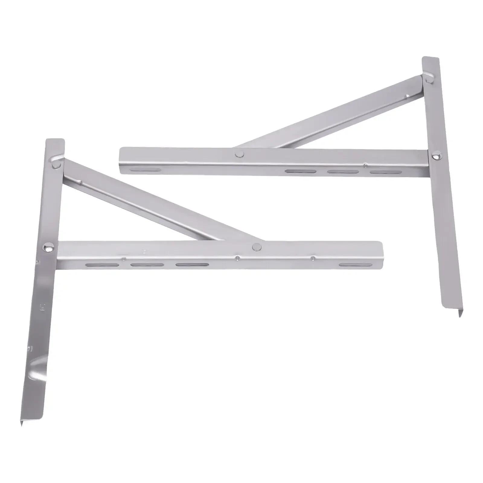 

Mini Split Wall Mounting Bracket,Stainless Steel Multifunctional Air Conditioner Bracket, for Ductless, Windows & Outdoor 10 inch серебряный