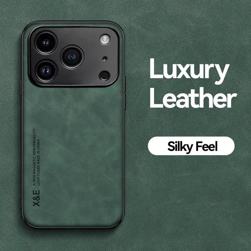 Luxury Leather Phone Case For iPhone 17 16 15 14 11 13 12 Pro Max 17 Air 16e 13 Mini Shockproof Cover For iPhone 15 14 16 Plus