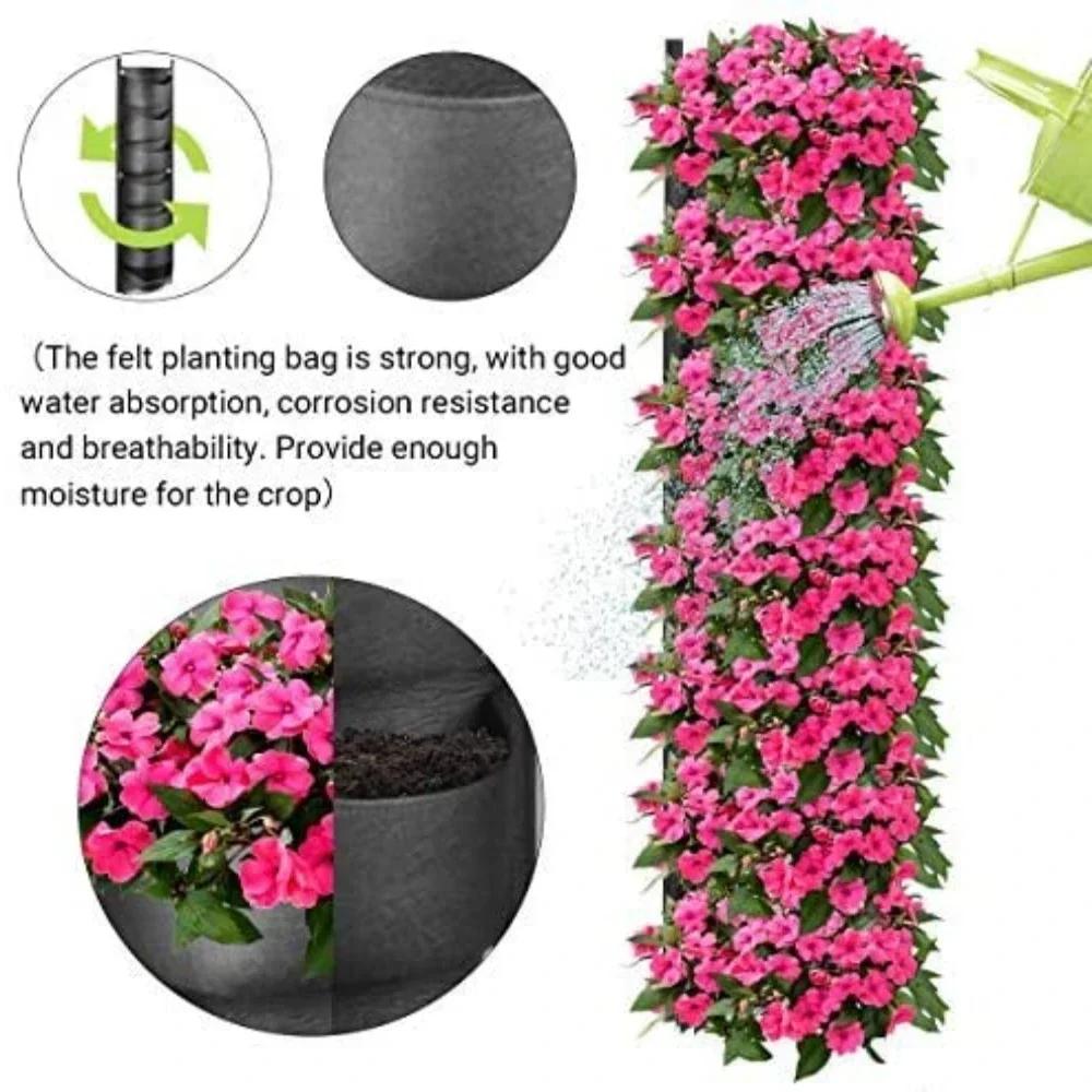 Vertical Felt Bag Planting Bag Greening Plant Wall Cultivation Bag Seedling Bag Plant Wall Hanging Bag