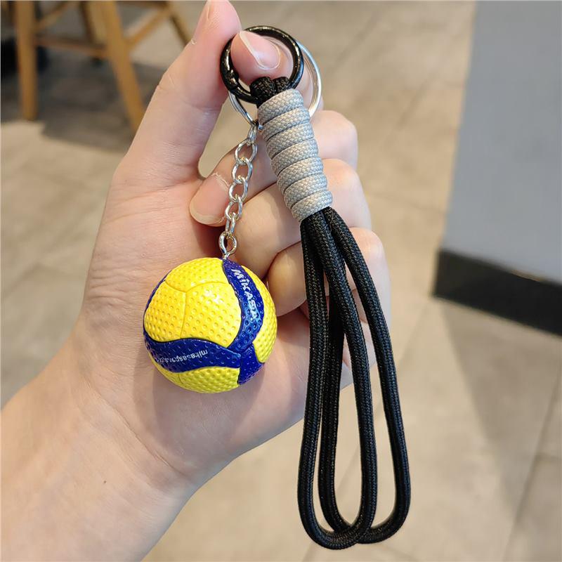 Exquisite Volleyball Keychain: Sporty Pendant for Men, Women, Backpack Ornament, Souvenir Gift