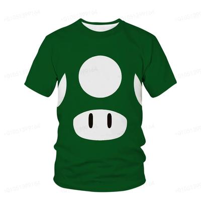 Das 2026 Sommer Schnelltrocknende Cartoon Super Mario Bros 3D Herren T-Shirt Jacke Kinder Sportbekleidung mit Jungen