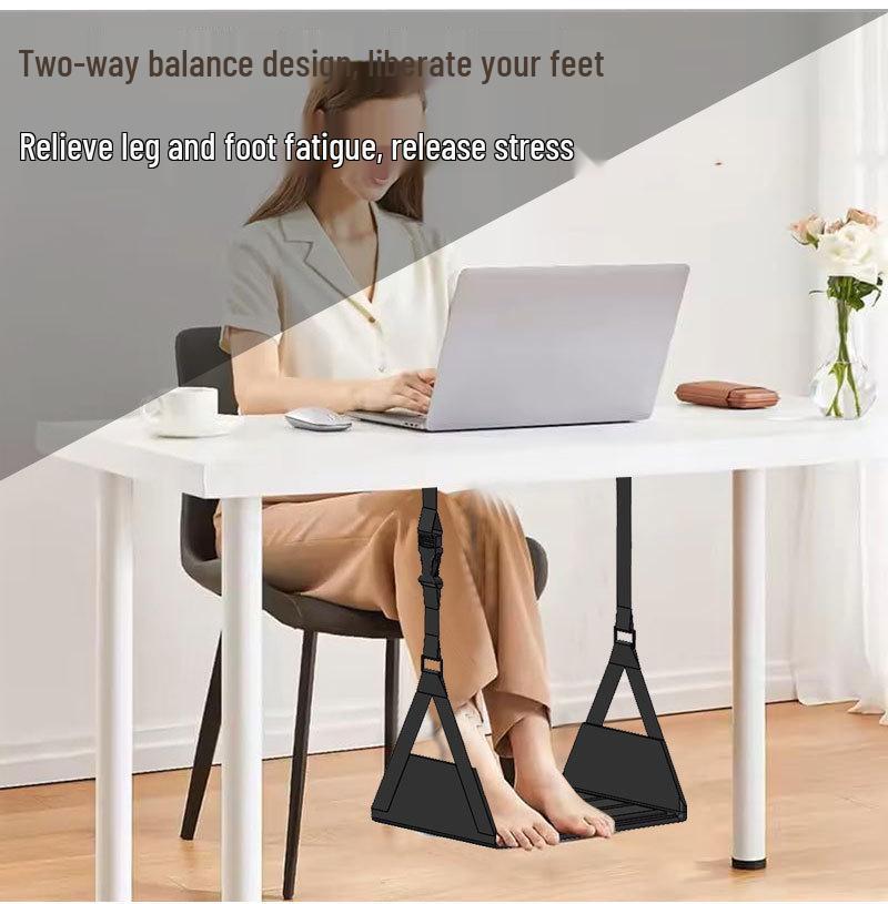 Portable Airplane Foot Hammock for Long-Distance Travel and Office Use