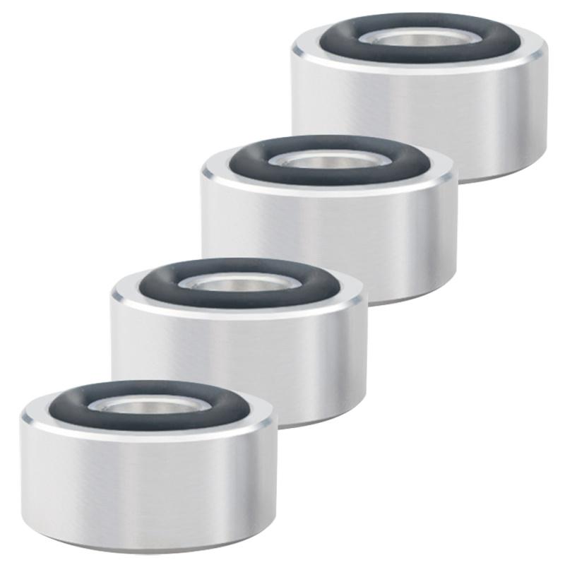 4 Stück Lautsprecher-Stoßdämpferfüße Plattenspieler-Ständer Isolierpad Audio-Aluminiumlegierung Vibrationsdämpfer