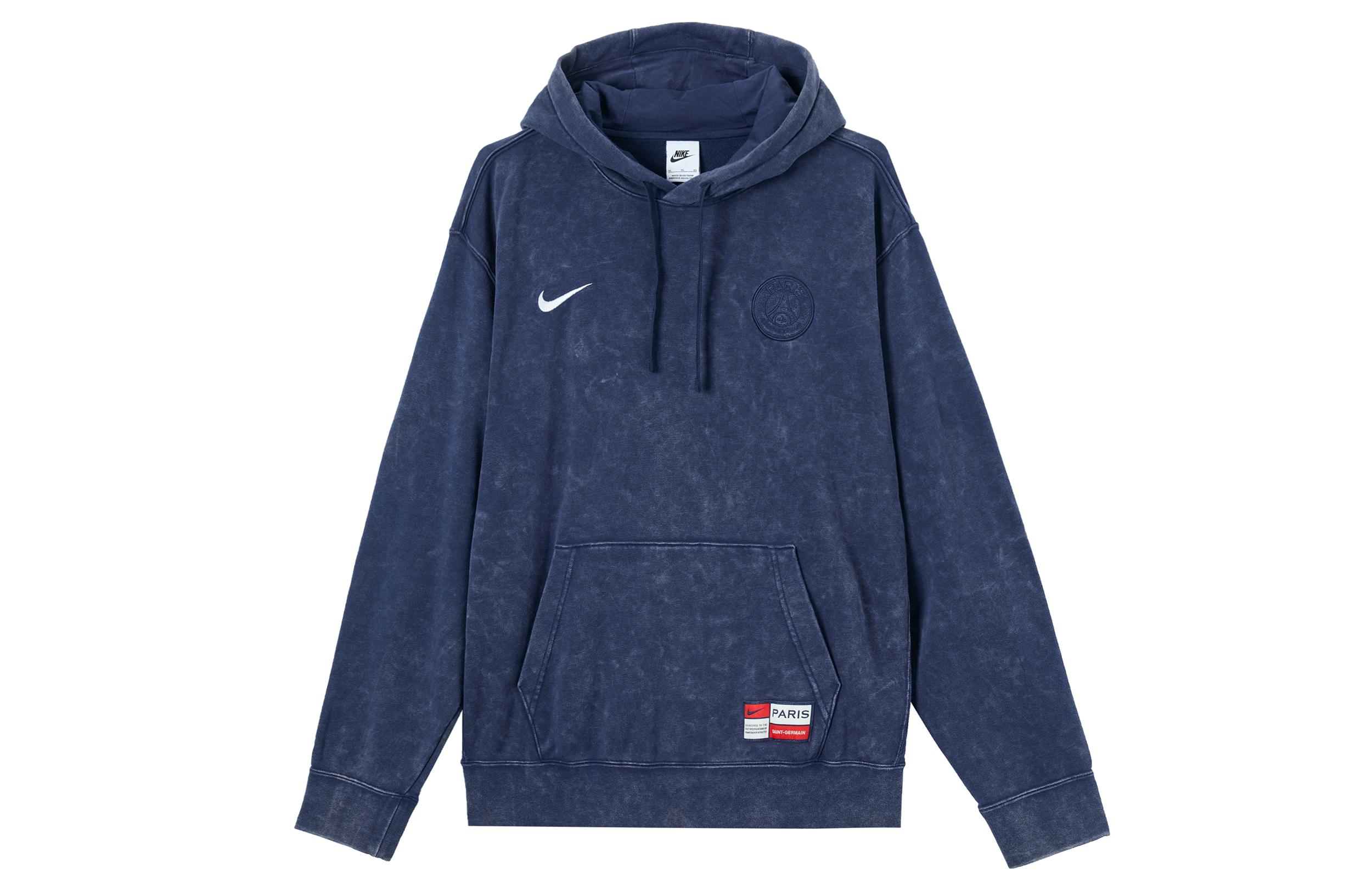 Nike Paris Saint Germain Club Men s Nike Soccer French Terry Pullover Hoodie FQ3005-410 XXL