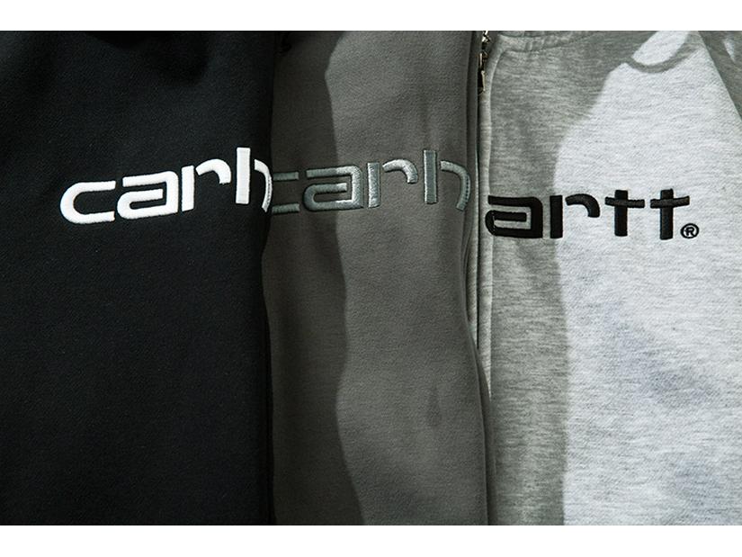 Carhartt 2025 Mikina so zipsom a fleecovou podšívkou s 3D výšivkou pre mužov a ženy
