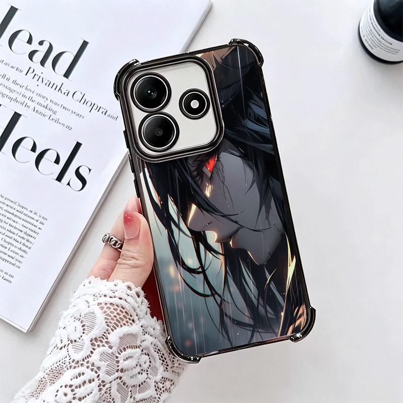 Albedo O-Overlords Anime Plating Phone Case For Xiaomi Redmi Note 14 15 Pro Plus 13 12 11 11S 11T 10 9S 9 5G Anti-Fall Airabag C