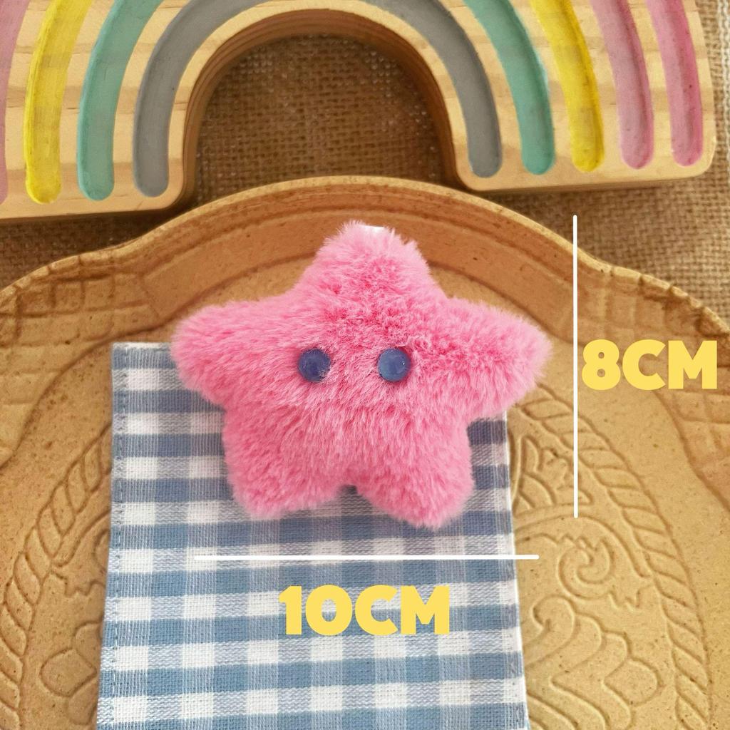 Adorable Cartoon Star Pendants: Girlish Heart Backpack & Phone Charms – Perfect Schoolbag Decorations