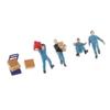 People Figures 1:64 Scale Model Painted Miniatures Set