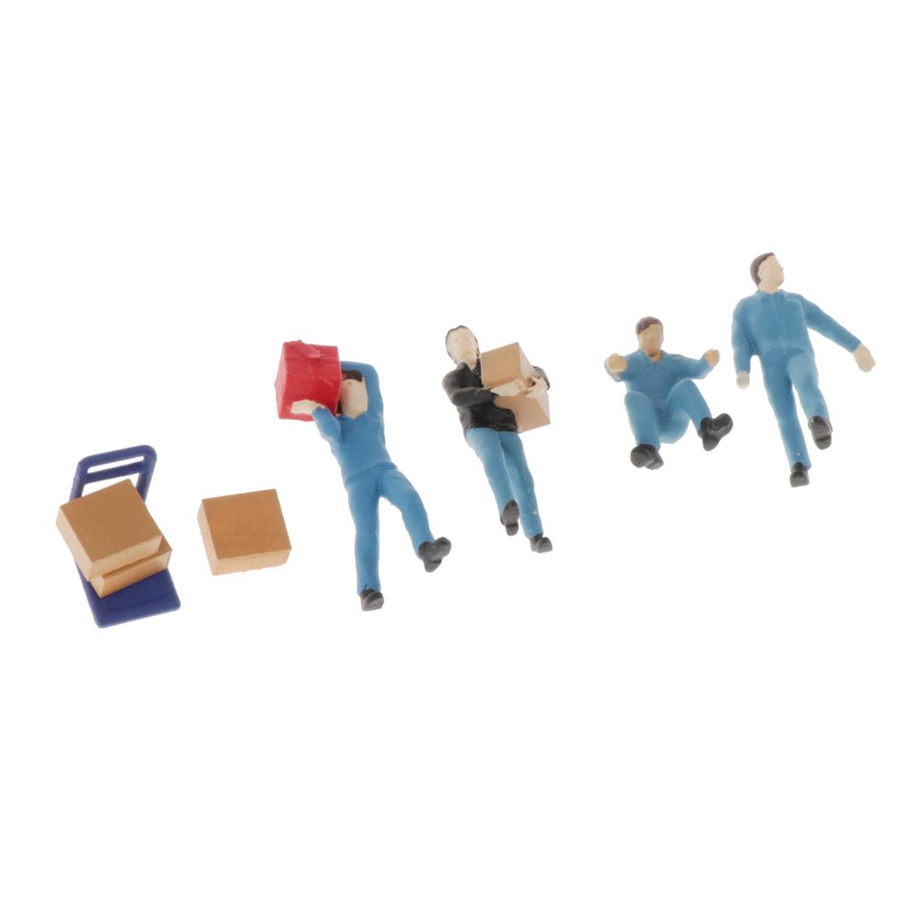 People Figures 1:64 Scale Model Painted Miniatures Set