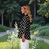 Women's V-neck 3/4 Sleeve Printed Cardigan