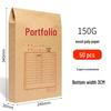 Thick Kraft Paper Manila Envelope File Folder A3/A4 Large Capacity Office Storage Bag