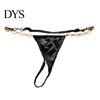 חוטיני צמוד G-string G String תחתונים לנשים סקסיים T-back מותן נמוך אהבה קריסטל תחתונים מידה גדולה לב פלרטטני שרשרת תחתונים
