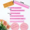 Alphabet A-Z Letter & Symbol Cookie Stamp Set Number Uppercase Letter Lowercase Letter Full Font Set Cake Clay Embosser Stamp