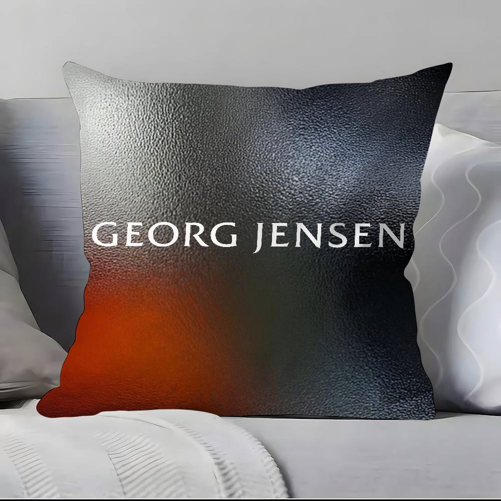 

Fashion G-Georg Jensen Pillow Case Pillowcase Soft Skin Friendly & Comfortable with a Hidden Zipper 12x12Inch