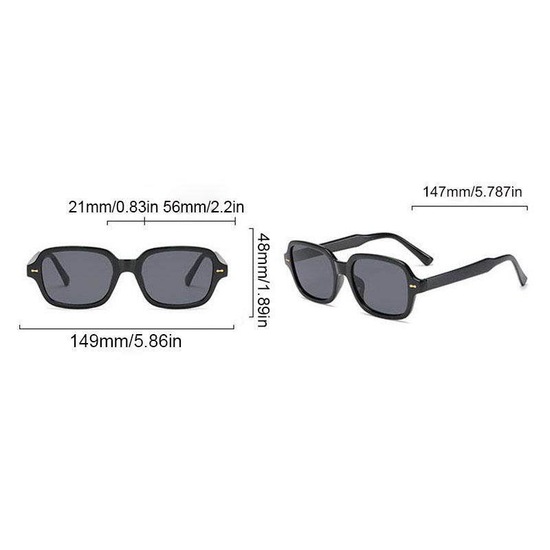 Classics Small  Yellow Lens Rectangle Glasses Men Women Fashion Fashion Clear Lens Eyewear