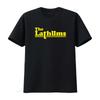 Das Lathums Indie Rock Band T-Shirt Für Unisex Schwarz Mit Kräftiger Gelber Retro-Schriftzug Musiknoten-Print Lässig Rundhals Alle