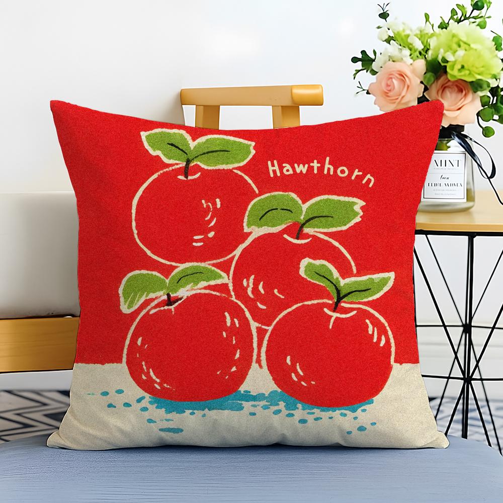 Cartoon handdrawn cat Cushion Cover Washable Linen comfort Soft for Sofa Bed Cozy Home Room Decor