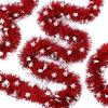 Metallic Christmas Snowflake Tinsel Garland  for Christmas Tree Decoration