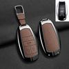 Metal+Leather Car Key Cover Shell Fob For Bentley Bentayga - 2Ahmv-Yk1 Car Key Case Cover For Bentley Keyring Accessorie