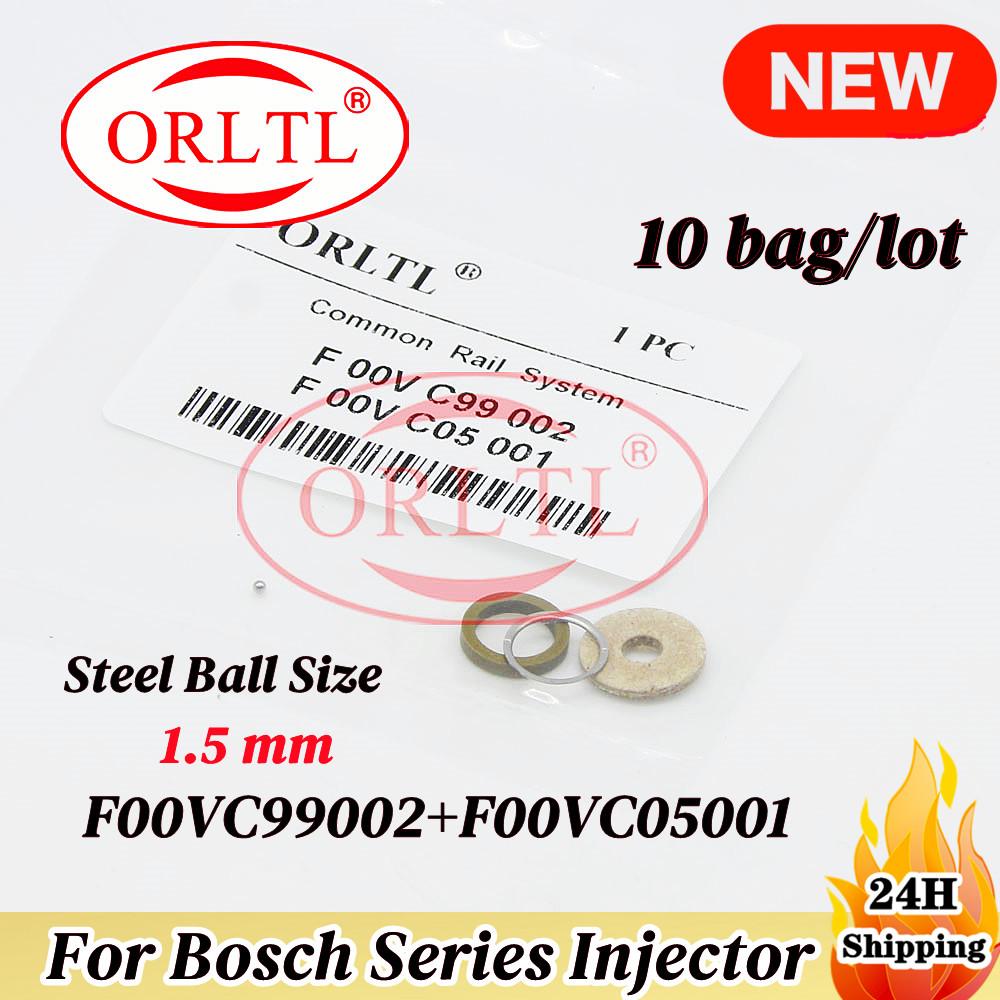 10Bag CR Common Rail Injector Repair Kits F00VC99002 F00VC05008 F00RJ02177 F00VC05001 F00VC05009 For BOSCH 0445110/120 Series