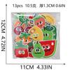 Orange Banana Embroidery Cloth Sticker Rose Patch Sticker Clothes Decoration Cute Cartoon Fruit Cloth Sticker Computer Embroidery Label