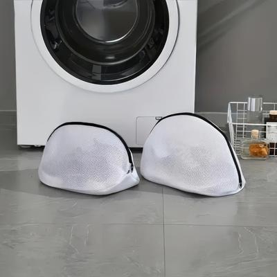 1 Lazy Bag White, Mesh Design, Machine Washable, Suitable for Protection In Washing Machines