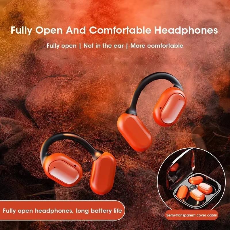 Wireless Bluetooth Headset 5.3 Noise Cancellation HiFi Stereo Sports Running Headphones Long Battery Life Low Latency