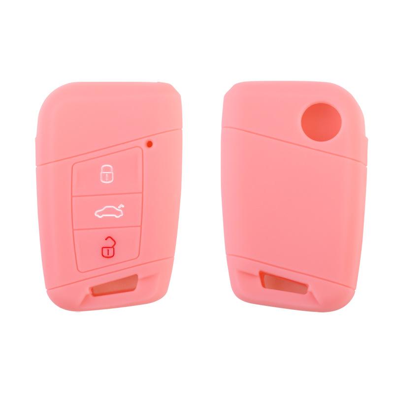 Suitable for Volkswagen CC Weilan 3-button Silicone Key Bag Magotan B8 Passat Arteon Key Cover Remote Control Cover