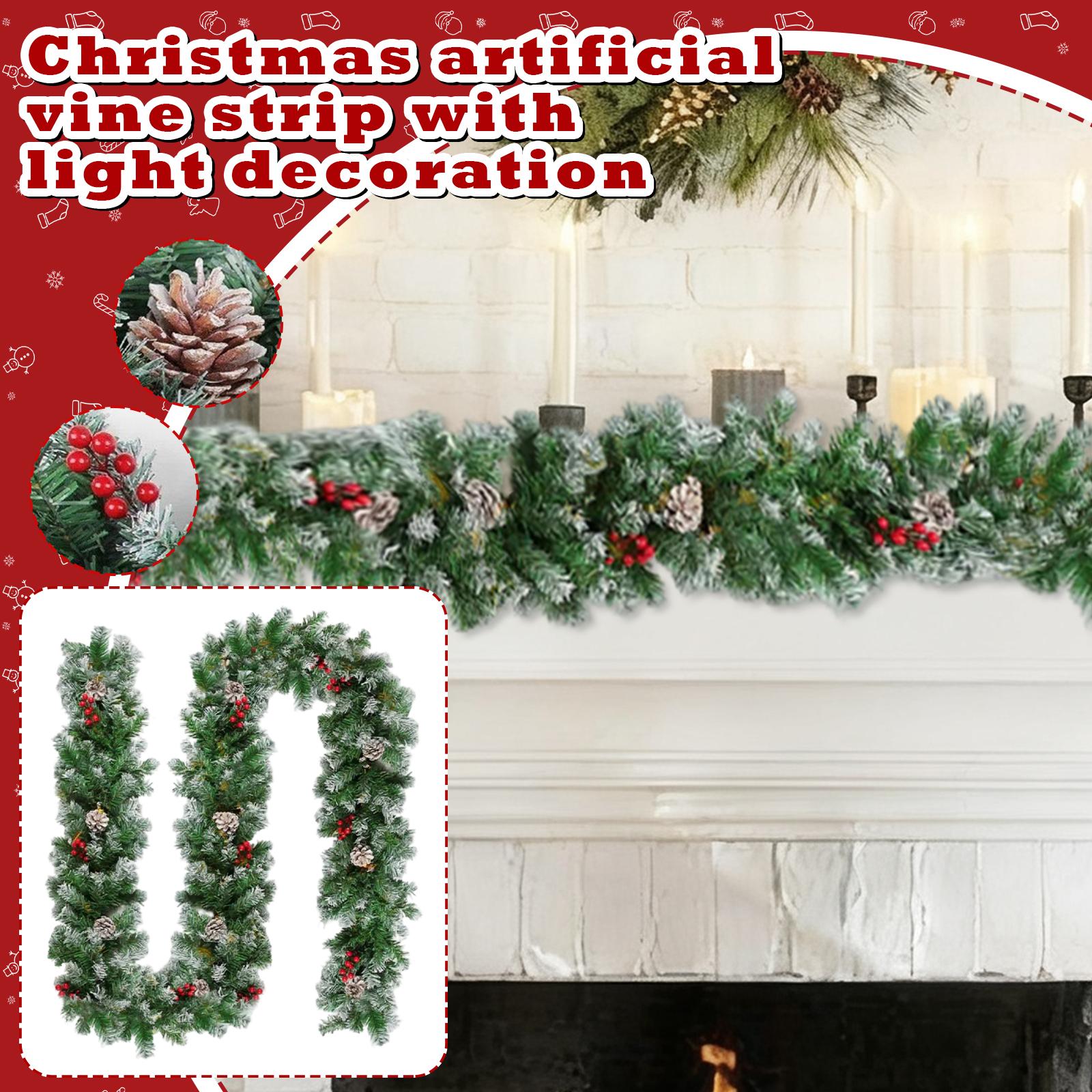 

2.7MNeedle Flower String Simulation Rattan Plant With Light One Size