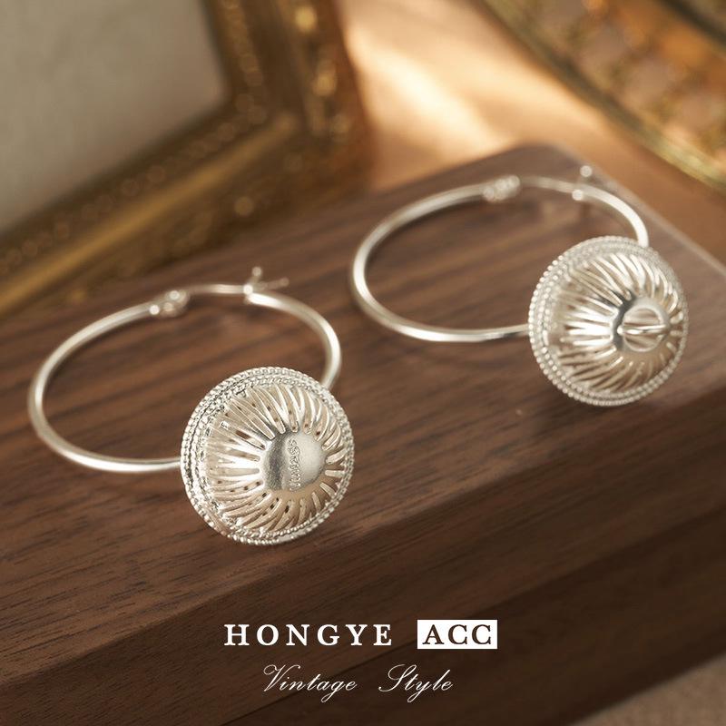 

Винтажные серьги из серебра 925 пробы с ажурным узором для женщин - Коллекция Весна 2023 18K Gold