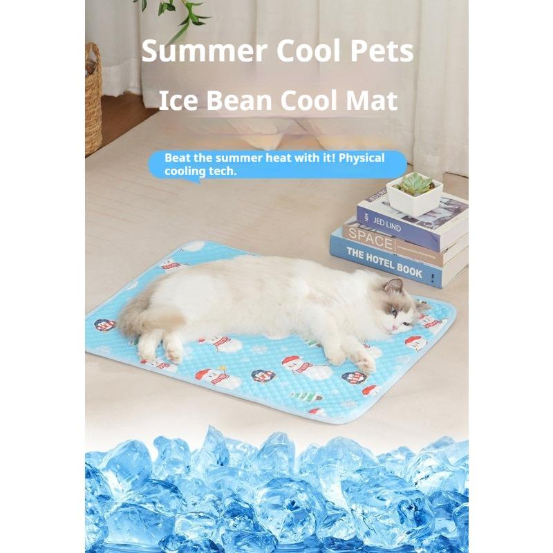 Heat Relief Cool Pet Mat Soft Ice Sleeping Pad Breathable Cushion for Dogs Cats Indoor Home Car Outdoor Daily Use