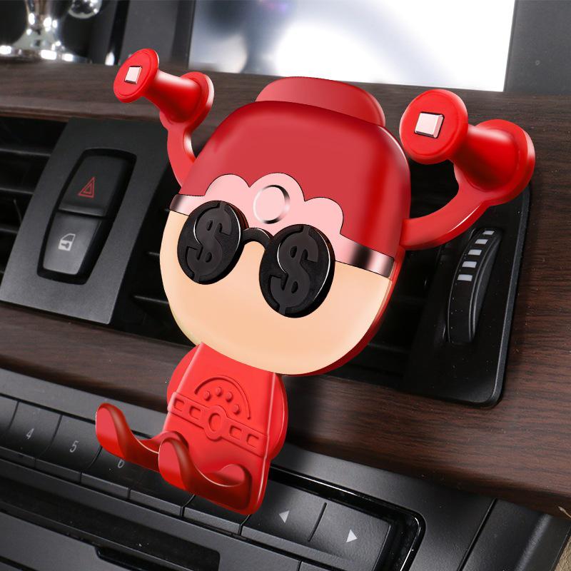 Air Vent Car Phone Holder - In-Car Mount & Navigation Stand China Red