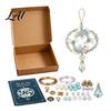 Creative Art Project for Students 12 Zodiac Beaded Ornament DIY Kit Constellation Pendant Making Craft Set Jewelry Assembly Lovers Keychain