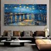 Van Gogh Starry Night Oil Painting, Canvas Posters And Prints, Modern Famous Impressionist Art Pictures For Living Room Deco