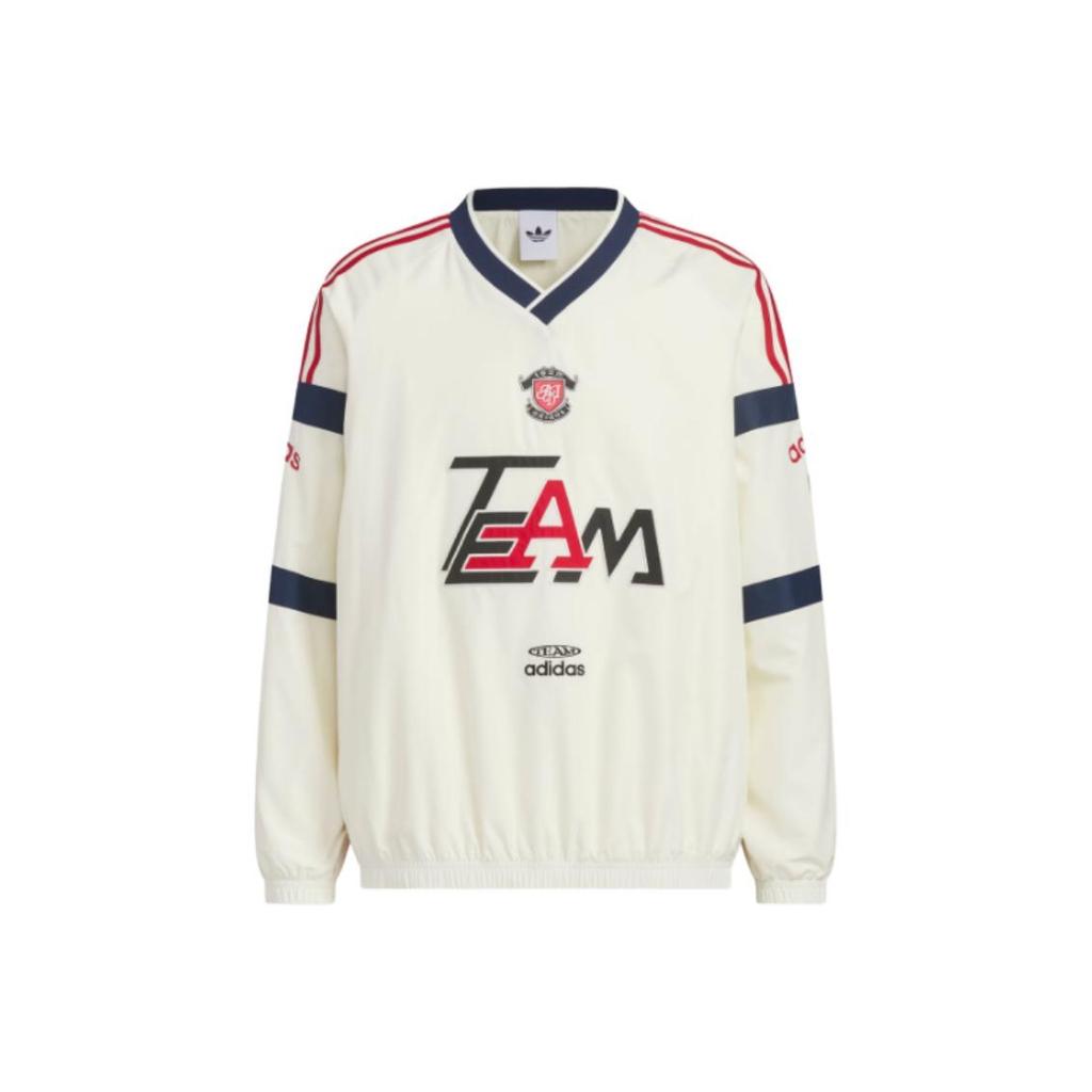 Adidas Originals FW25 Týmový tkaný pulovr Volný výstřih do V Sportovní mikina Pánská mikina KC0112