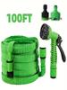 100 Feet Lightweight Garden Hose + Nozzle, Magic Hose, Expansion Hose, High Pressure Irrigation Multi-Purpose, Car Wash Hose, Shrink Garden Hose