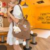 Schoolbag Cartoon Cookies Small School Bag Female Japanese Ins Ugly Cute Corduroy Niche Cute Backpack Going Out Backpack