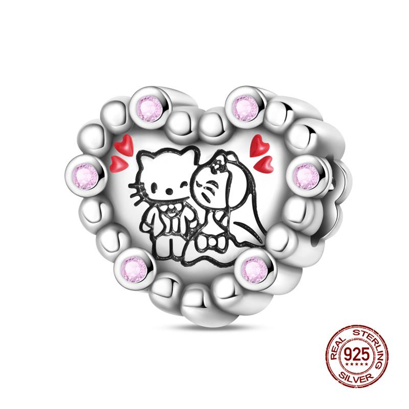 New In Original Charm Copper Poker Charms Bead Fit 3Mm Original Women Bracelet Necklace Diy Fine Jewelry Gift